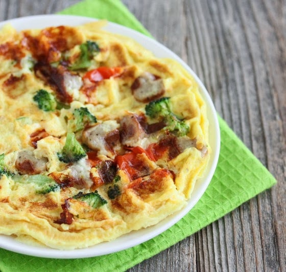 Omelette Waffle - Kirbie's Cravings