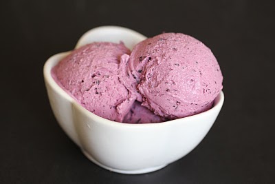 Blueberry Ice Cream - Kirbie's Cravings