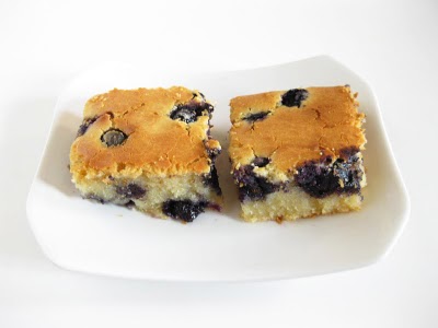 Blueberry mochi cake