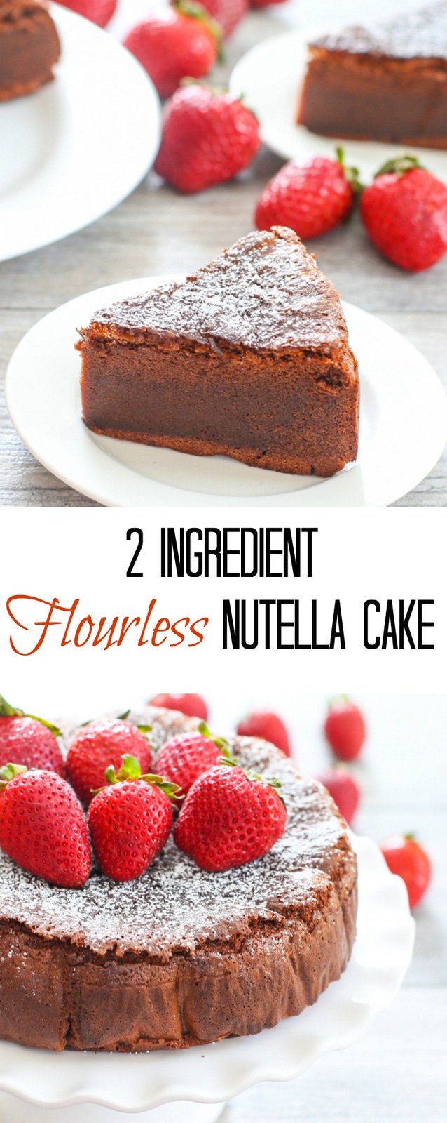 2 Ingredient Flourless Nutella Cake  Kirbies Cravings