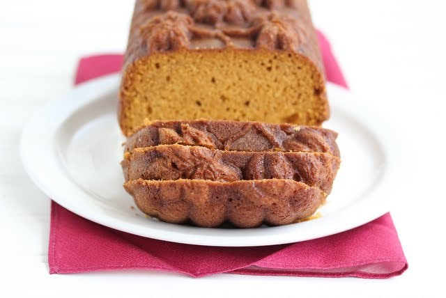 Pumpkin Loaf Cake with Cream Cheese Filling - Nordic Ware