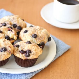 Blueberry Coffee Cake Muffins - Kirbie's Cravings