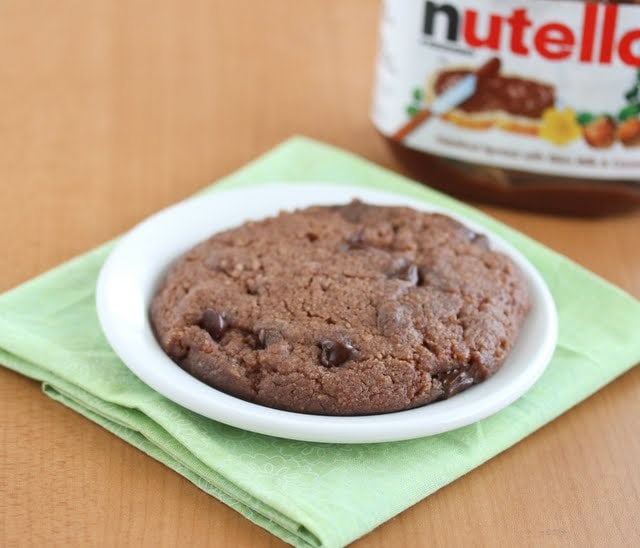 5 Minute Nutella Cookie Kirbie S Cravings