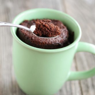 Chocolate Baileys Mug Cake - Kirbie's Cravings