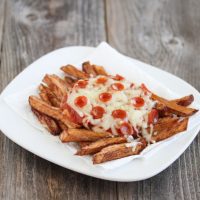 photo of pizza fries