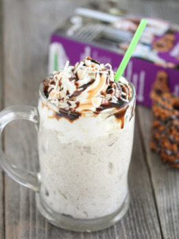 photo of a samoa milkshake