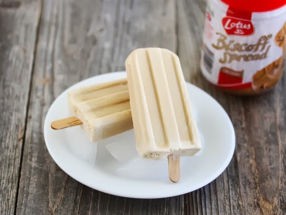 Creamy Biscoff Popsicles