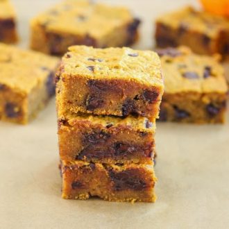 Pumpkin Chocolate Chip Bars - Kirbie's Cravings