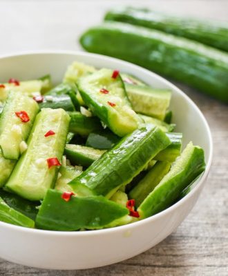 smashed cucumber salad