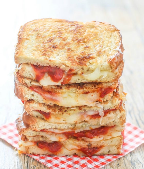 Pizza Grilled Cheese Sandwich - Kirbie's Cravings