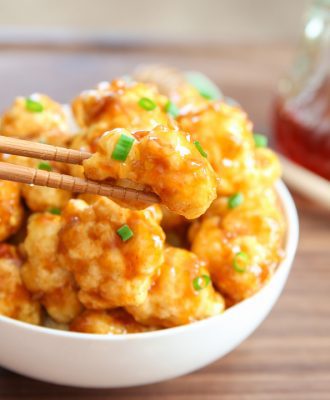 photo of honey garlic cauliflower