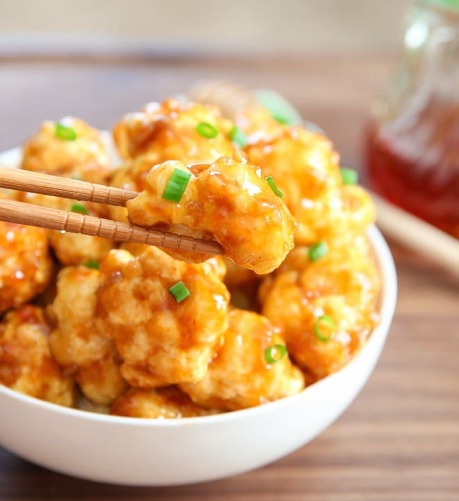 Roasted Honey Garlic Cauliflower - Kirbie's Cravings