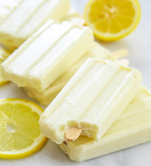 Creamy Whole Lemon ice Pops