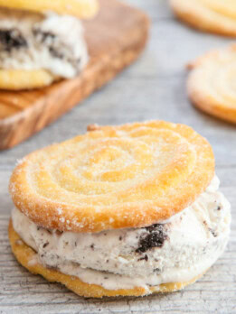 baked churro ice cream sandwiches