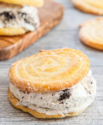 baked churro ice cream sandwiches