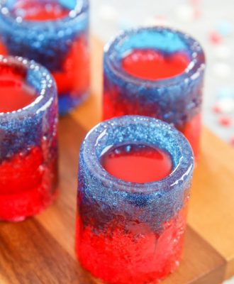 photo of candy shot glasses