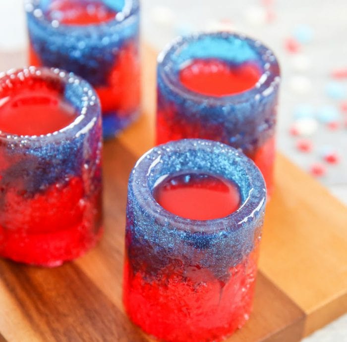 photo of candy shot glasses