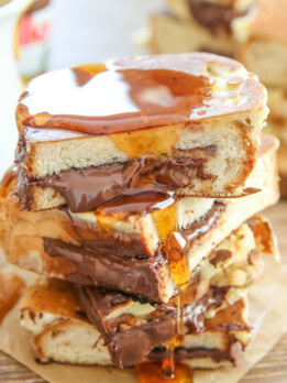 photo of nutella stuffed french toast