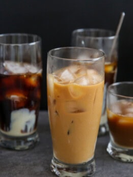 photo of glasses of cold brew coffee