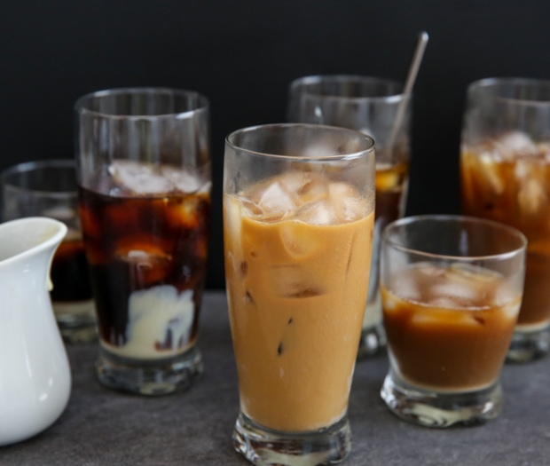 photo of glasses of cold brew coffee