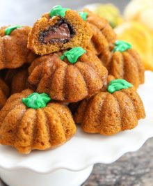 pumpkin nutella cakes