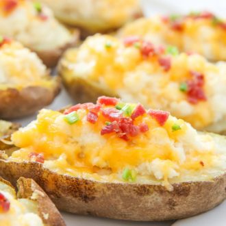 Twice Baked Cauliflower Potatoes - Kirbie's Cravings