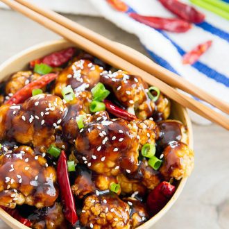 General Tso's Cauliflower - Kirbie's Cravings