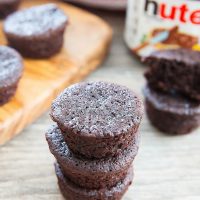 photo of flourless nutella muffins
