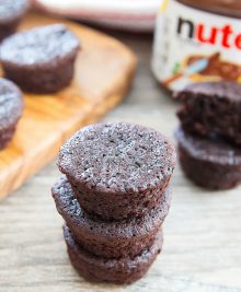 photo of flourless nutella muffins