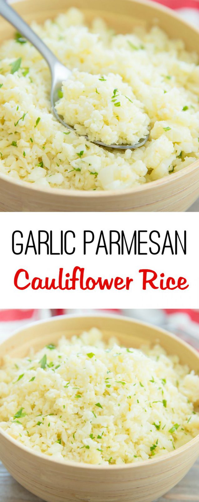 Garlic Parmesan Cauliflower Rice