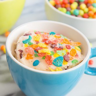 Cereal Milk Mug Cake - Kirbie's Cravings