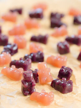 photo of homemade gummy bears