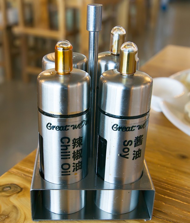 photo of the sauce dispensers