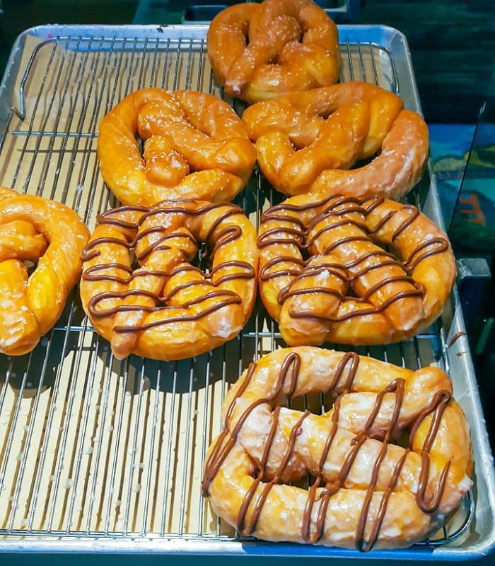 photo of pretzel donuts