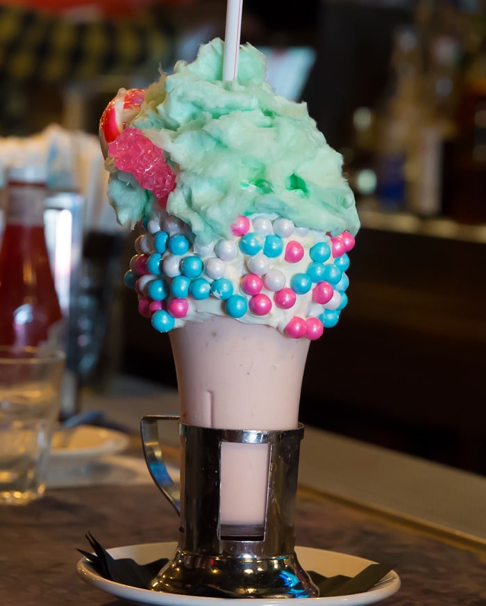photo of a milkshake served at Black Tap Craft Burgers and Beer