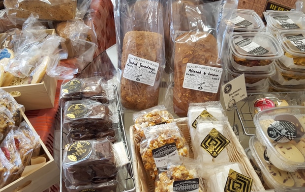 photo of different baked goods sold at Blackmarket Bakery