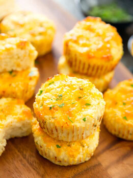 Cheesy Cauliflower Muffins