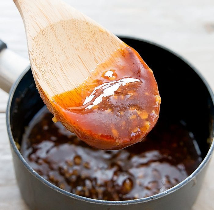 close-up photo of Honey Garlic sauce