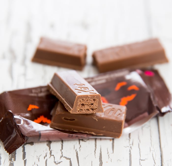 close-up photo of Triple Chocolate Kit Kats