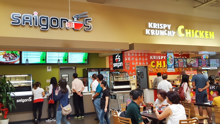 photo of the food court