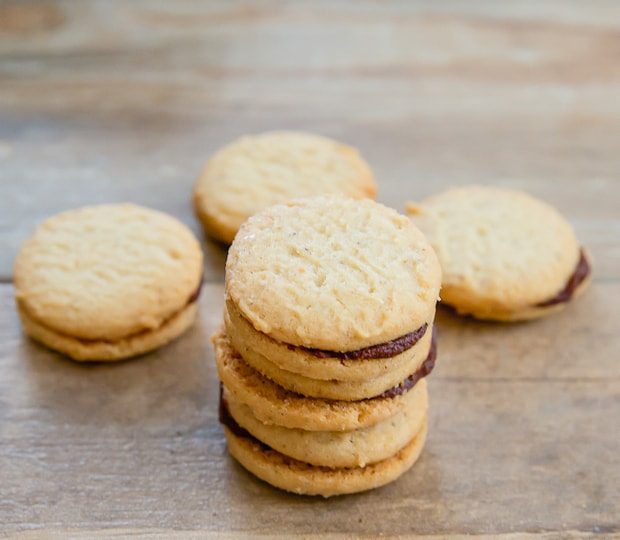 close-up photo of Chocolate Hazelnut Cookies