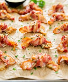 garlic parmesan bacon knots