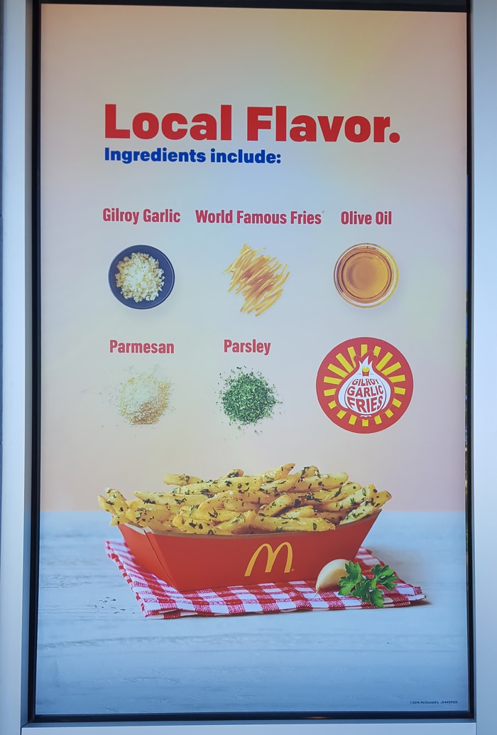 mcdonald's garlic fries poster