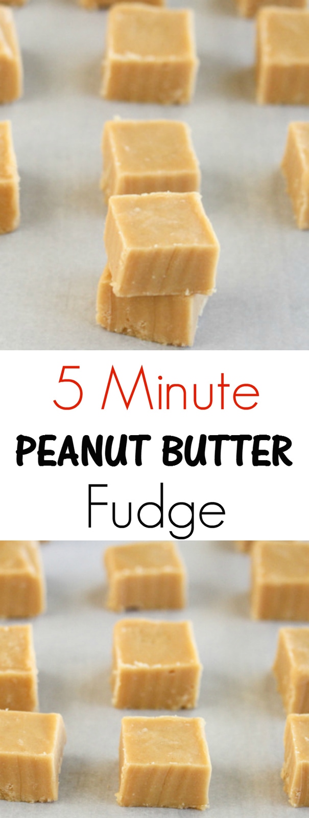 5 Minute Microwave Peanut Butter Fudge - Kirbie's Cravings