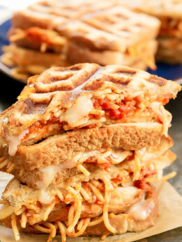 Spaghetti Grilled Cheese