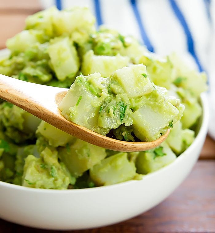 photo of avocado potato salad