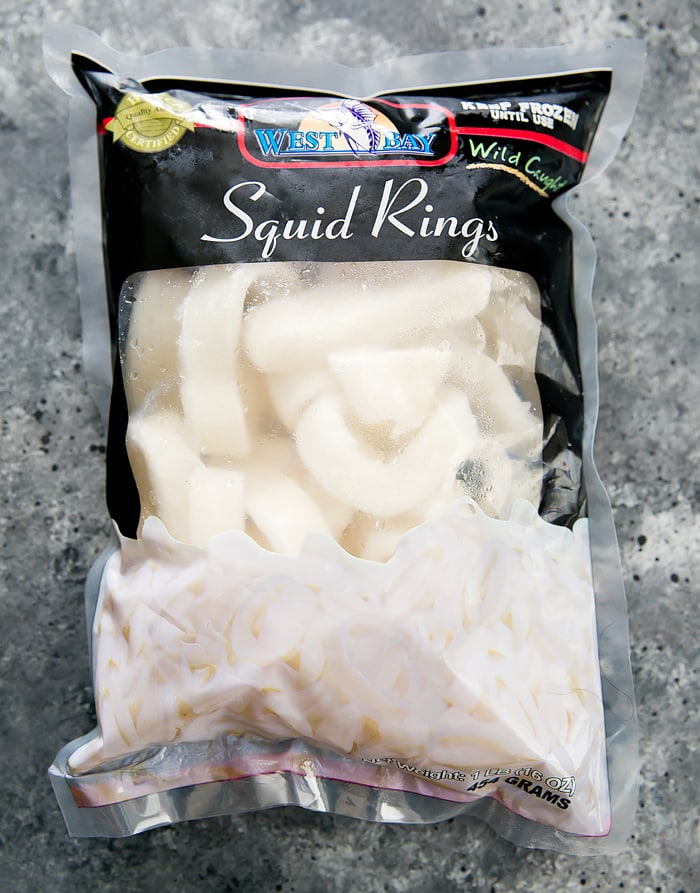 photo of a package of Squid Rings