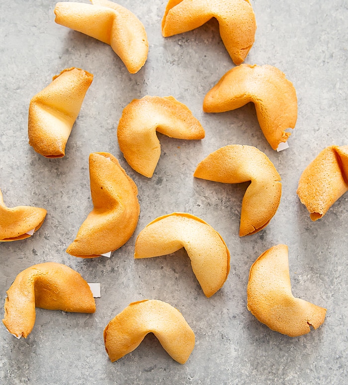step by step photo of twice-baked fortune cookies