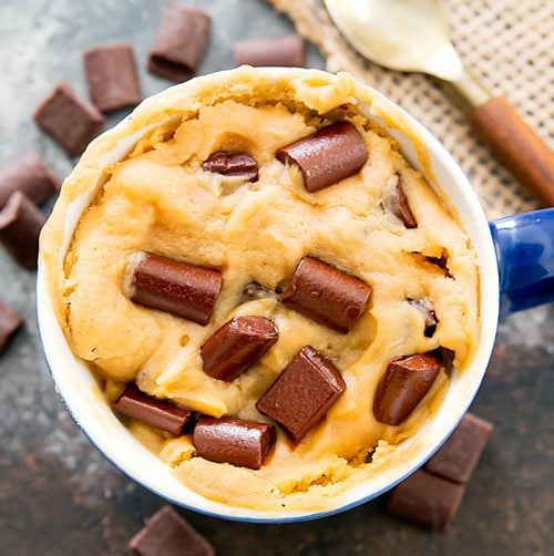 Peanut Butter Chocolate Chip Mug Cake Kirbie's Cravings