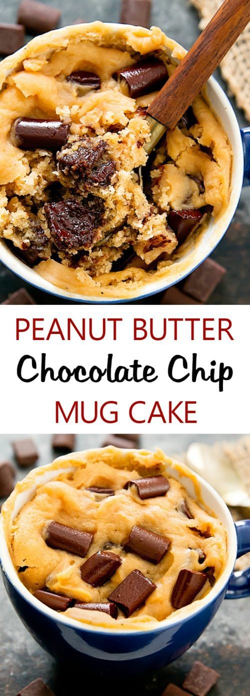 Peanut Butter Chocolate Chip Mug Cake Kirbie's Cravings